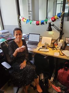 Dr. Hunter Romanelli recently celebrated her birthday at the REACH Institute office.