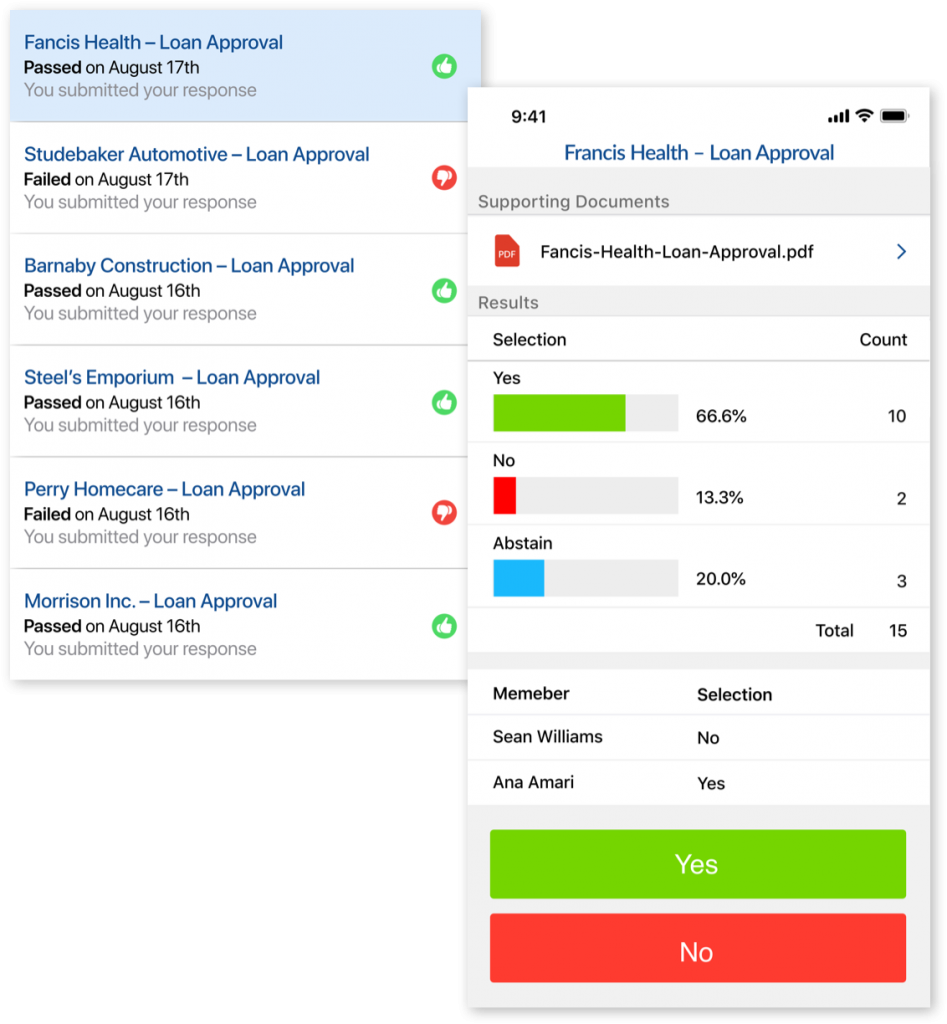 Approval UI Elements