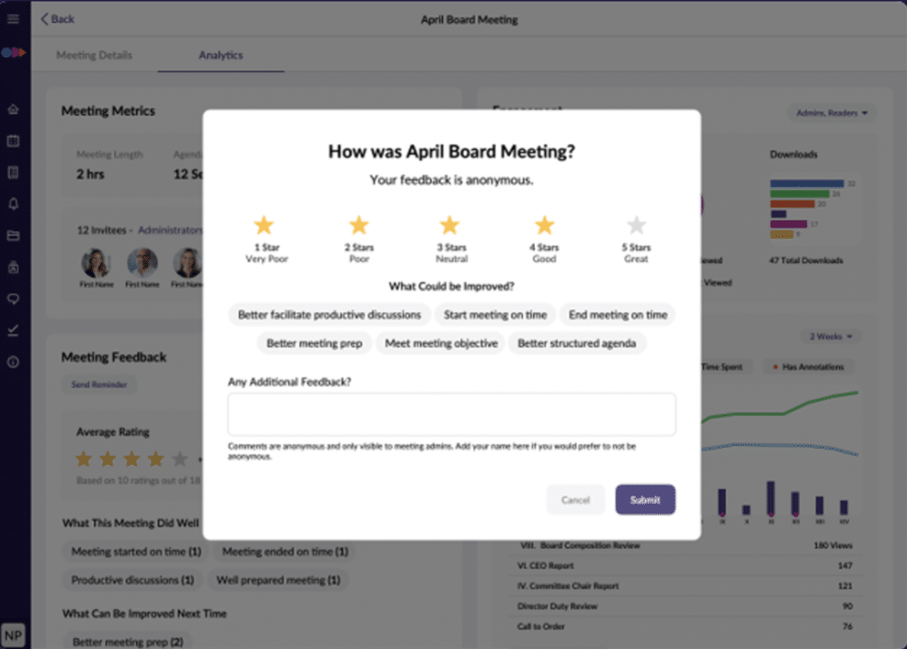 Meeting Feedback